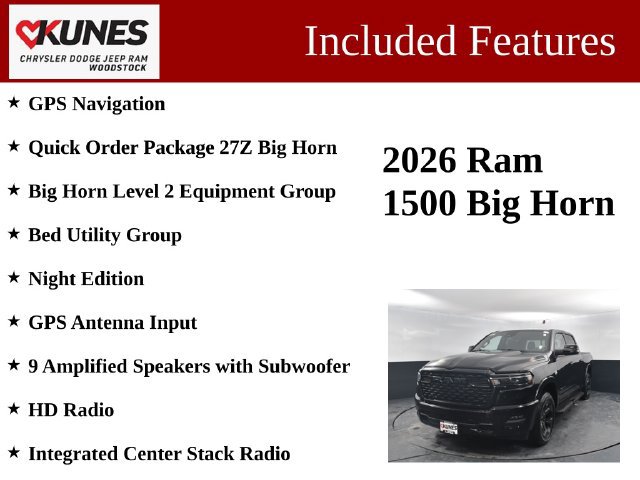 New 2026 RAM 1500 Big Horn AWD/4WD image 3