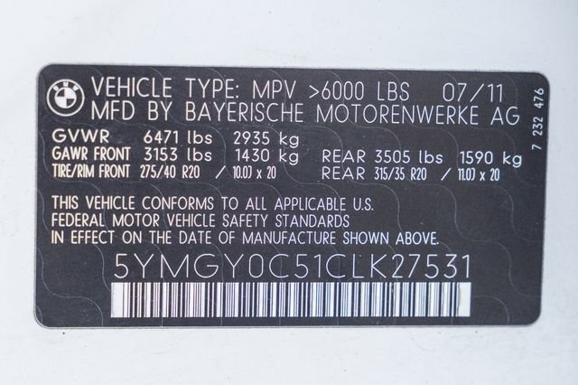 Used 2012 BMW X5 M image 86
