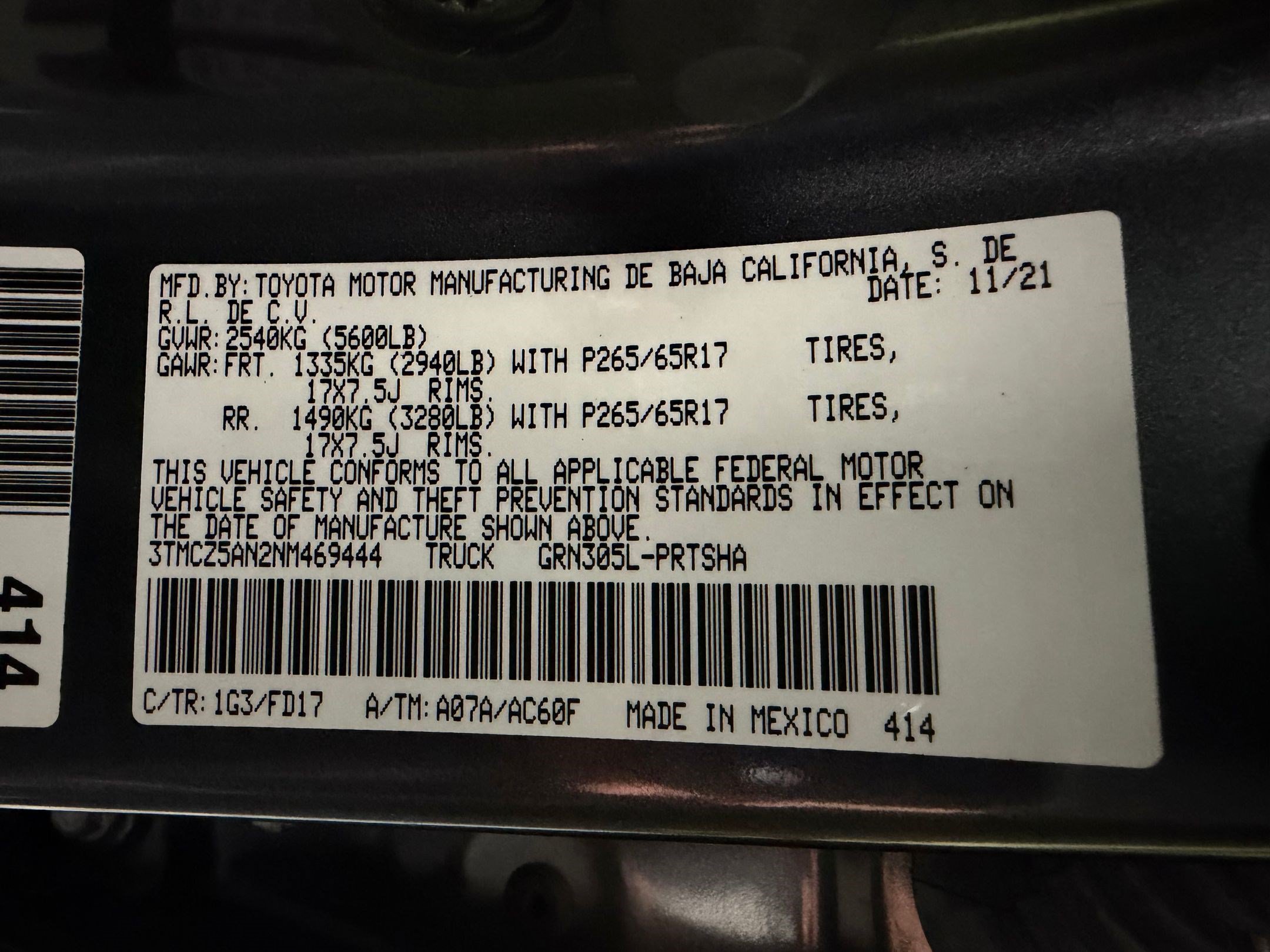 Used 2022 Toyota Tacoma TRD Sport w/ Technology Package AWD/4WD image 17