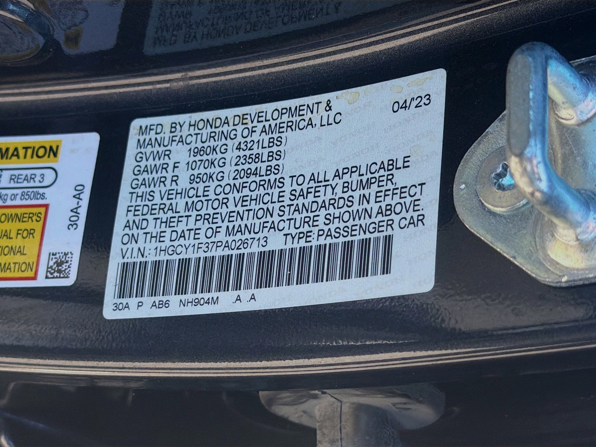 Used 2023 Honda Accord EX image 37