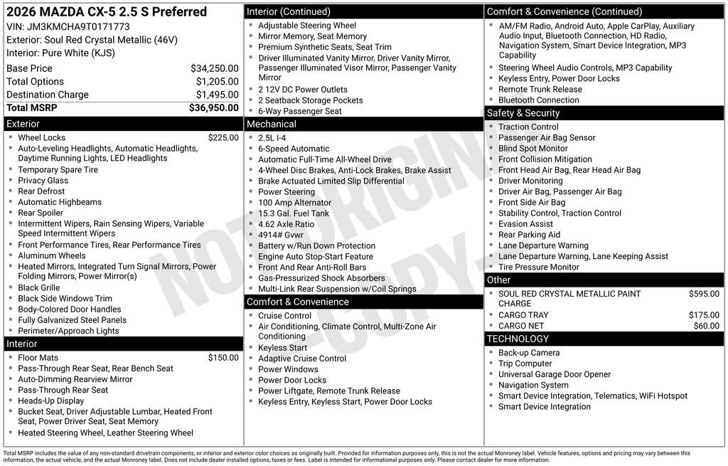 New 2026 MAZDA CX-5 Preferred AWD/4WD image 34