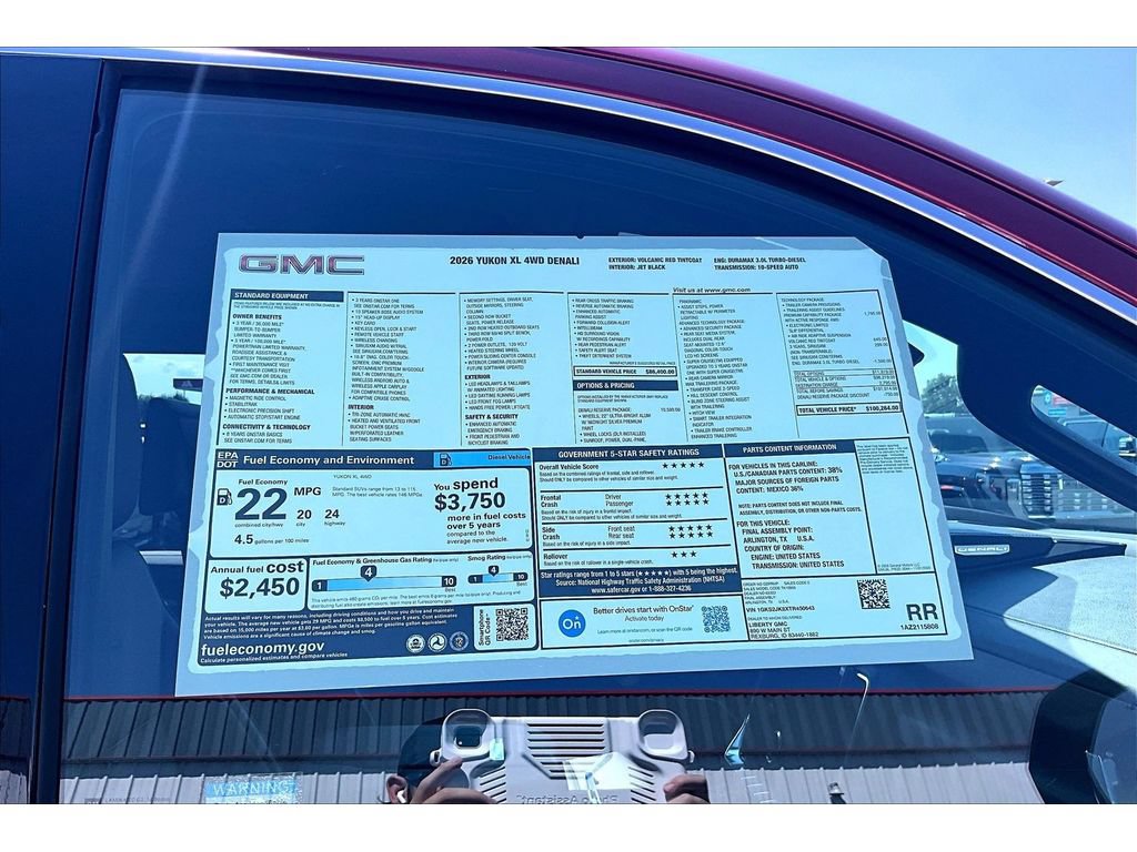 New 2026 GMC Yukon XL Denali w/ Denali Reserve Package AWD/4WD image 12