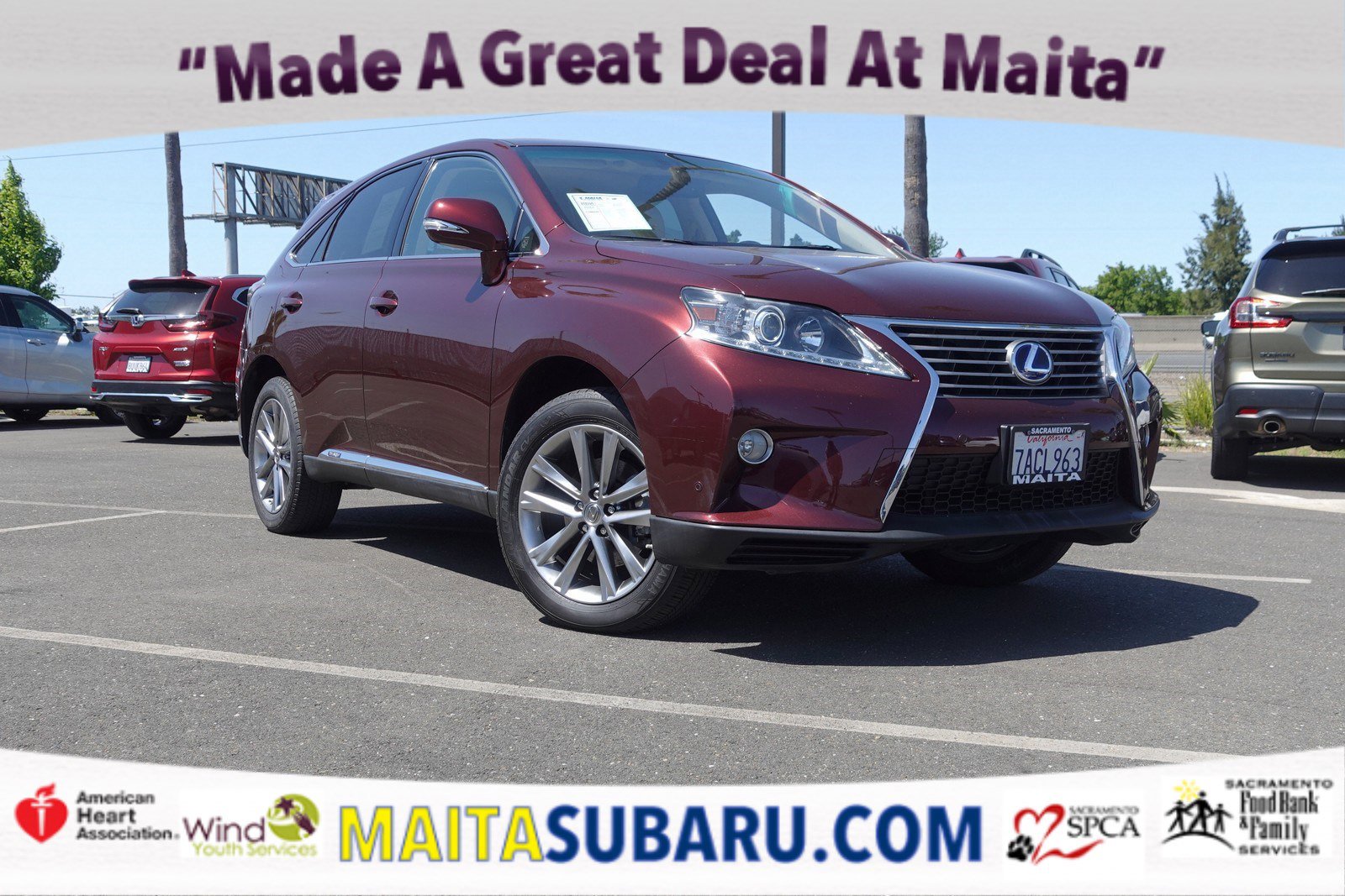 Used 2013 Lexus RX 450h FWD w/ Navigation Pkg image 1