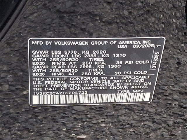 New 2026 Volkswagen Atlas Cross Sport SE image 11