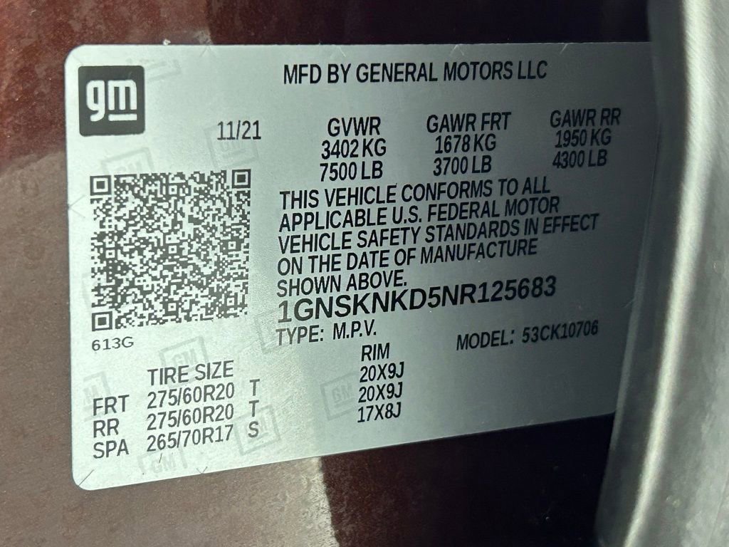 Used 2022 Chevrolet Tahoe LT w/ LT Signature Plus Package image 40