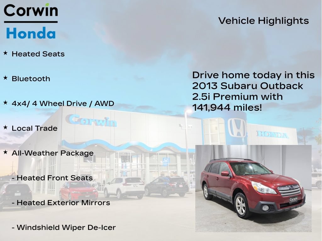 Used 2013 Subaru Outback 2.5i Premium w/ All-Weather Pkg AWD/4WD image 6