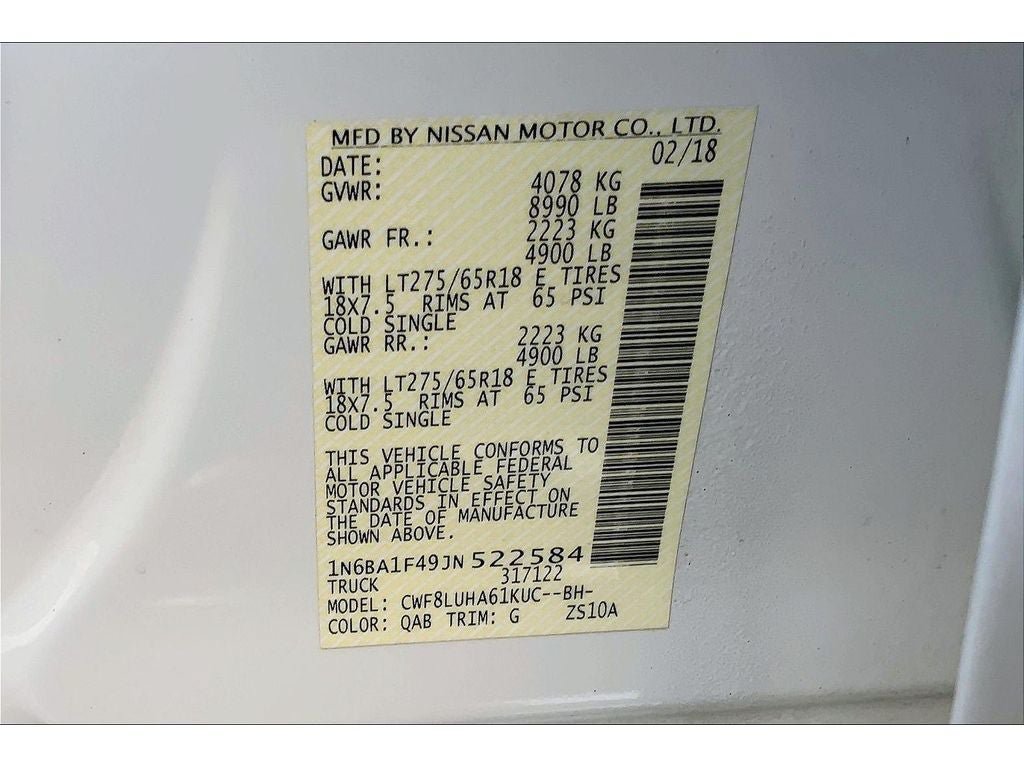 Used 2018 Nissan Titan PRO-4X w/ Pro-4x Convenience Package AWD/4WD image 33