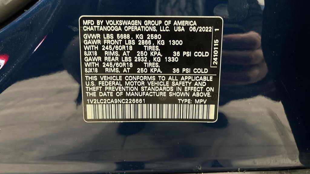 Used 2022 Volkswagen Atlas Cross Sport SE image 36