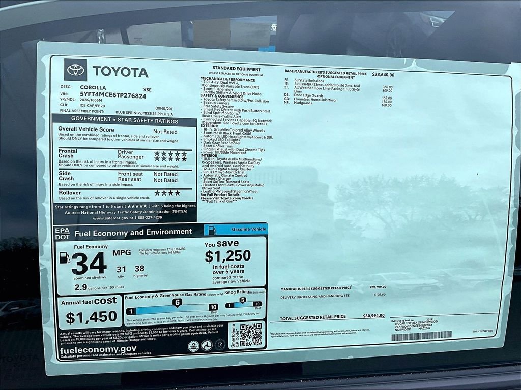 New 2026 Toyota Corolla XSE FWD image 18