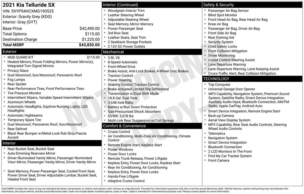 Used 2021 Kia Telluride SX FWD image 25