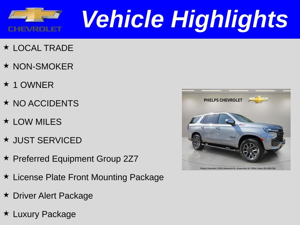 Certified 2023 Chevrolet Tahoe Z71 w/ Luxury Package AWD/4WD image 2