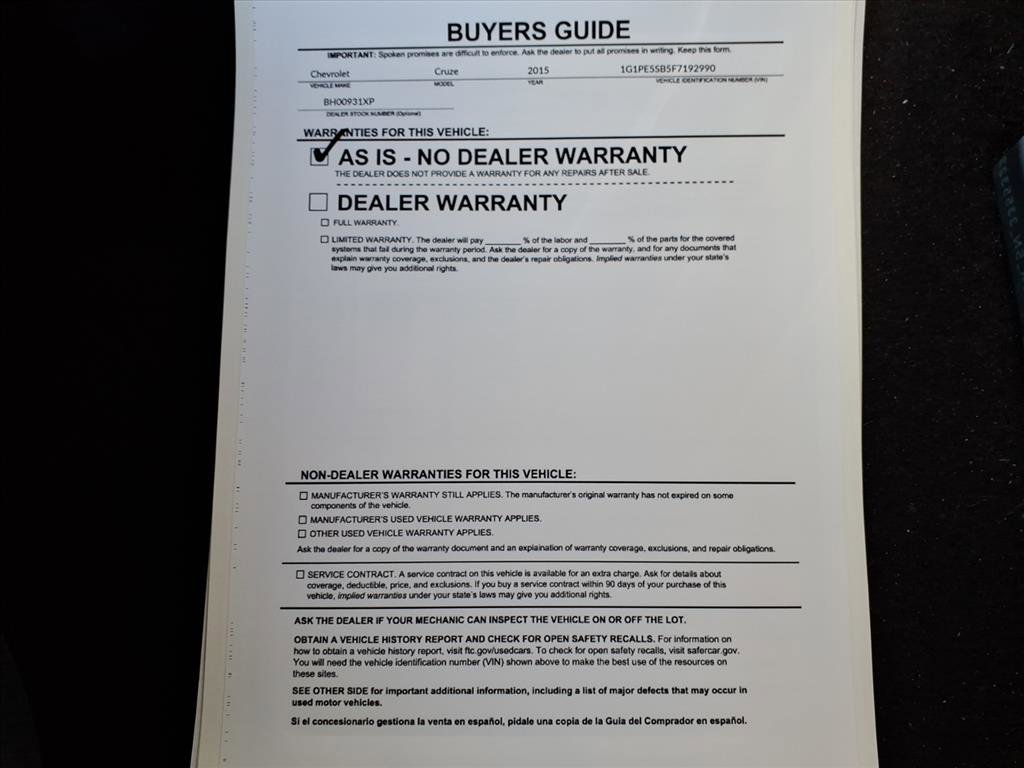 Used 2015 Chevrolet Cruze LT image 37