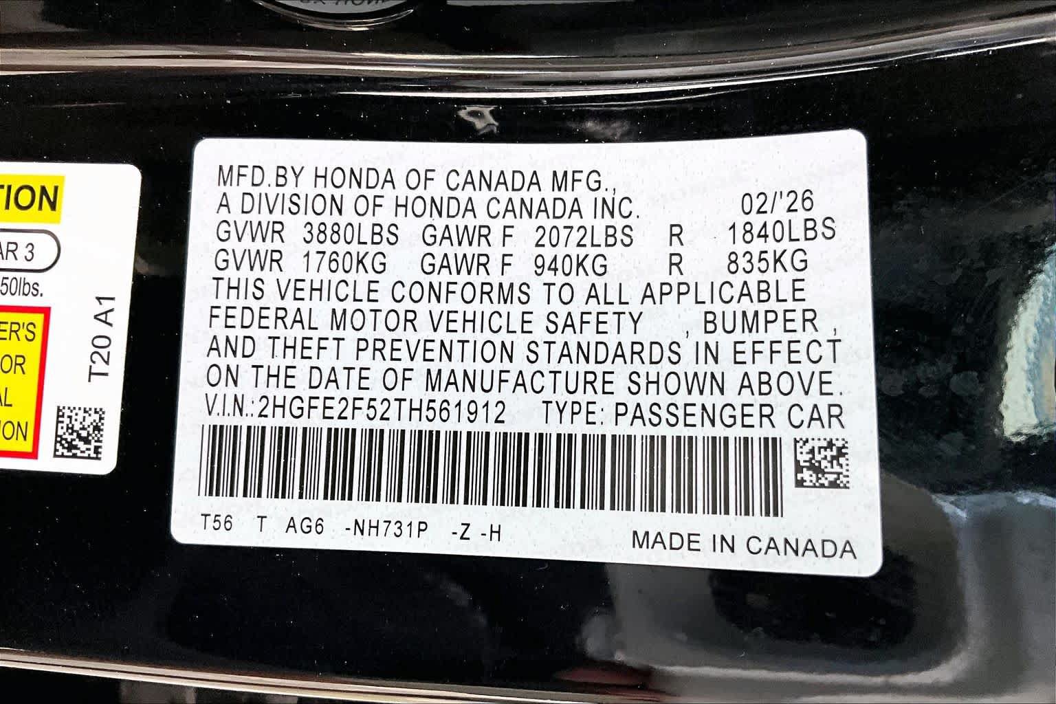 Certified 2026 Honda Civic Sport image 35