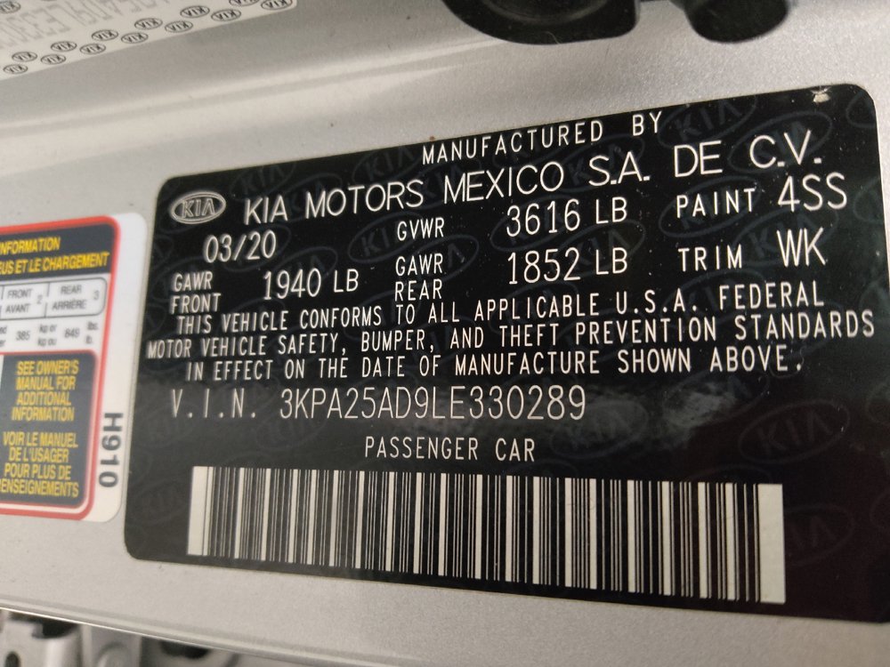 Used 2020 Kia Rio S FWD image 33