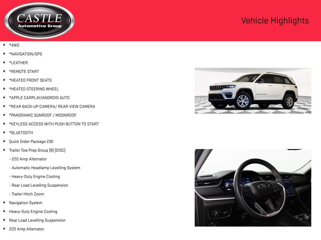 Used 2023 Jeep Grand Cherokee Limited w/ Trailer Tow Prep Group (B) image 3