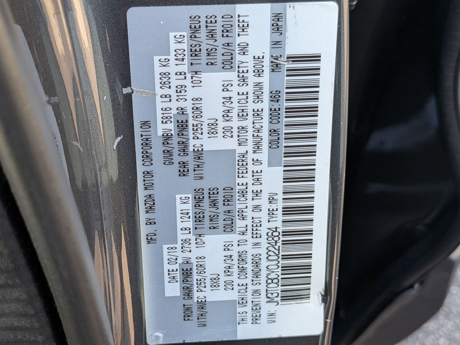 Used 2018 MAZDA CX-9 Touring image 41