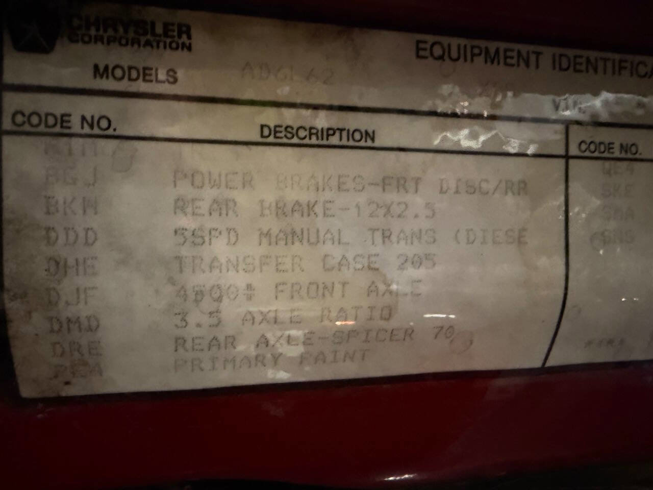 Used 1992 Dodge D/W Truck 250 image 6