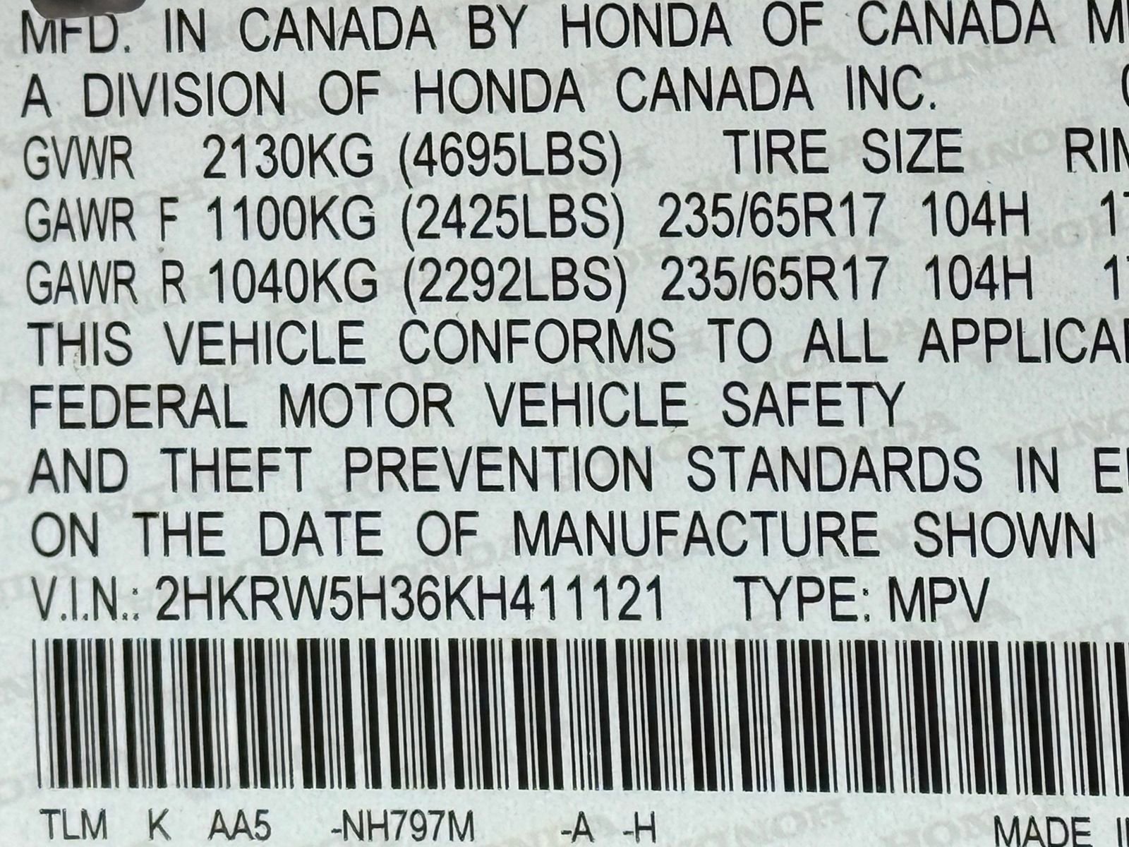Used 2019 Honda CR-V LX image 50