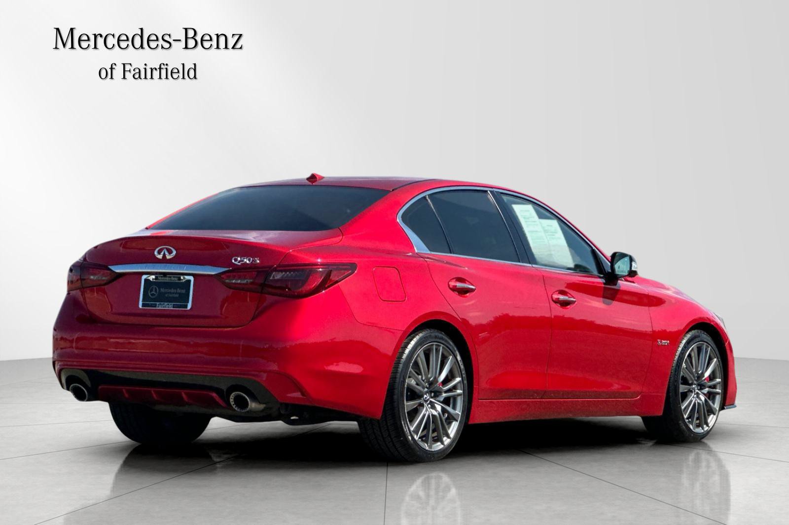 Used 2019 INFINITI Q50 Red Sport 400 w/ Sensory Package RWD image 2