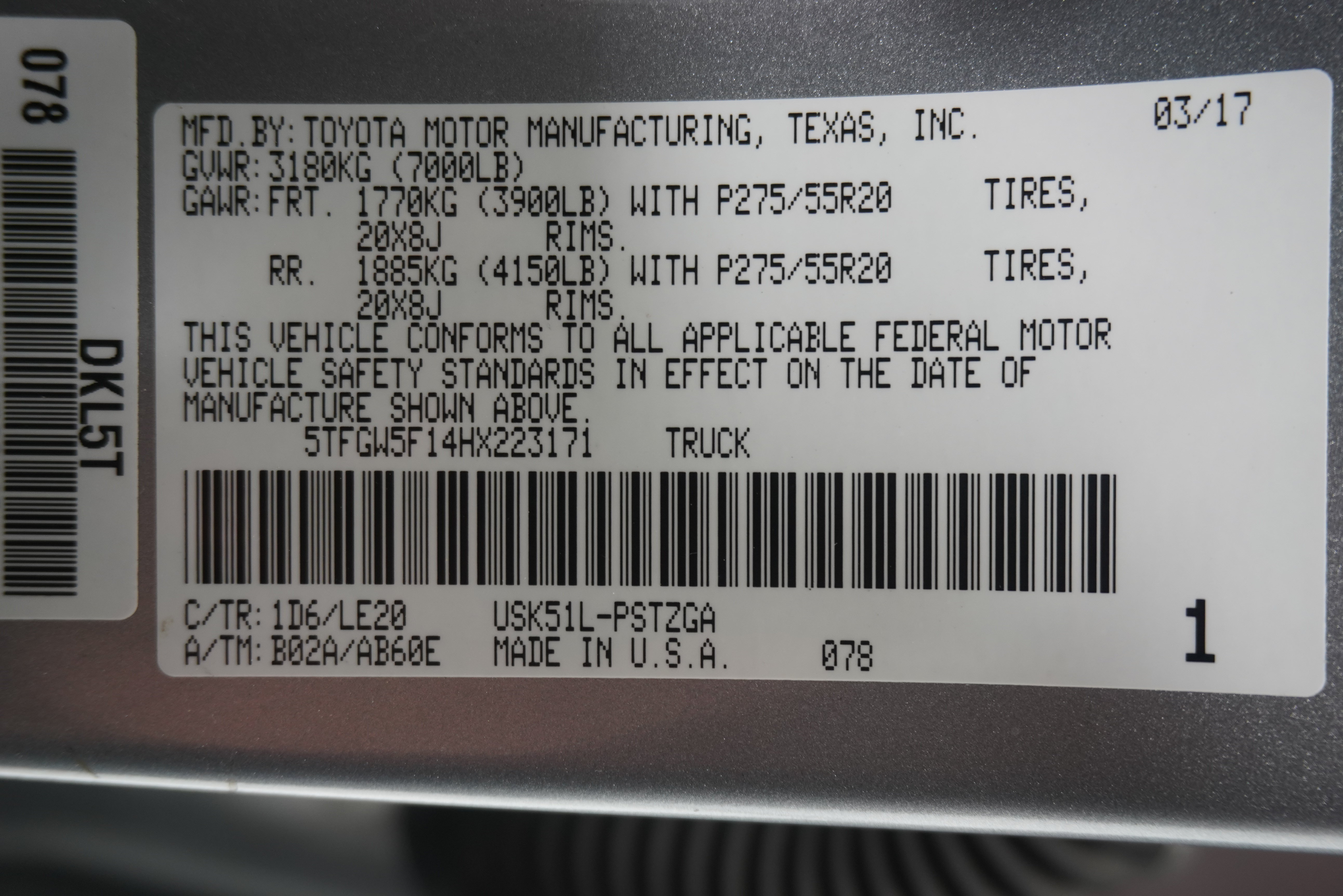 Used 2017 Toyota Tundra Platinum RWD image 29