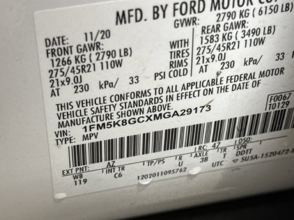 Used 2021 Ford Explorer ST w/ Equipment Group 401A AWD/4WD image 29