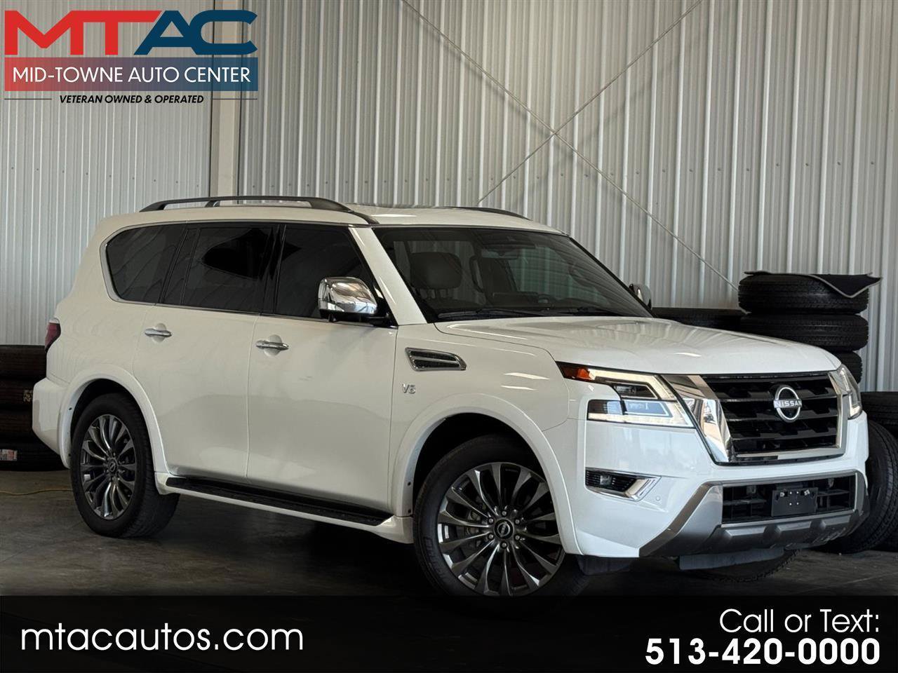Used 2021 Nissan Armada Platinum w/ Captain's Chairs Package AWD/4WD image 1