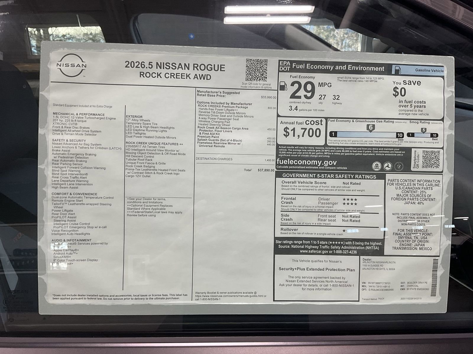 New 2026 Nissan Rogue SV w/ Rock Creek Premium Package AWD/4WD image 42