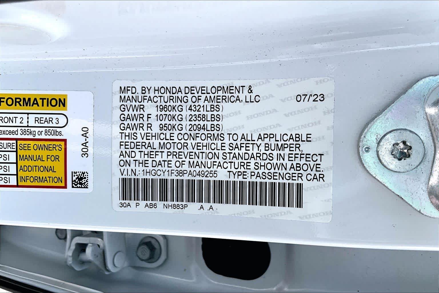 Used 2023 Honda Accord EX image 34