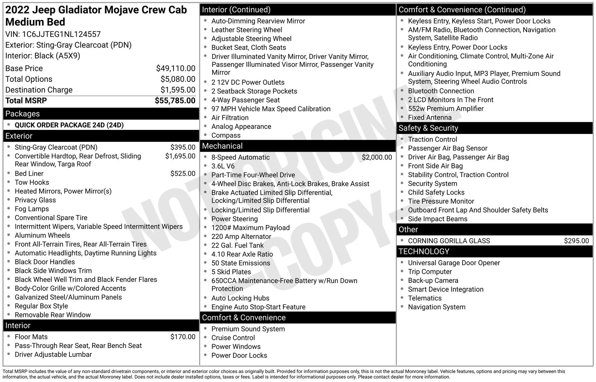 Used 2022 Jeep Gladiator Mojave image 3