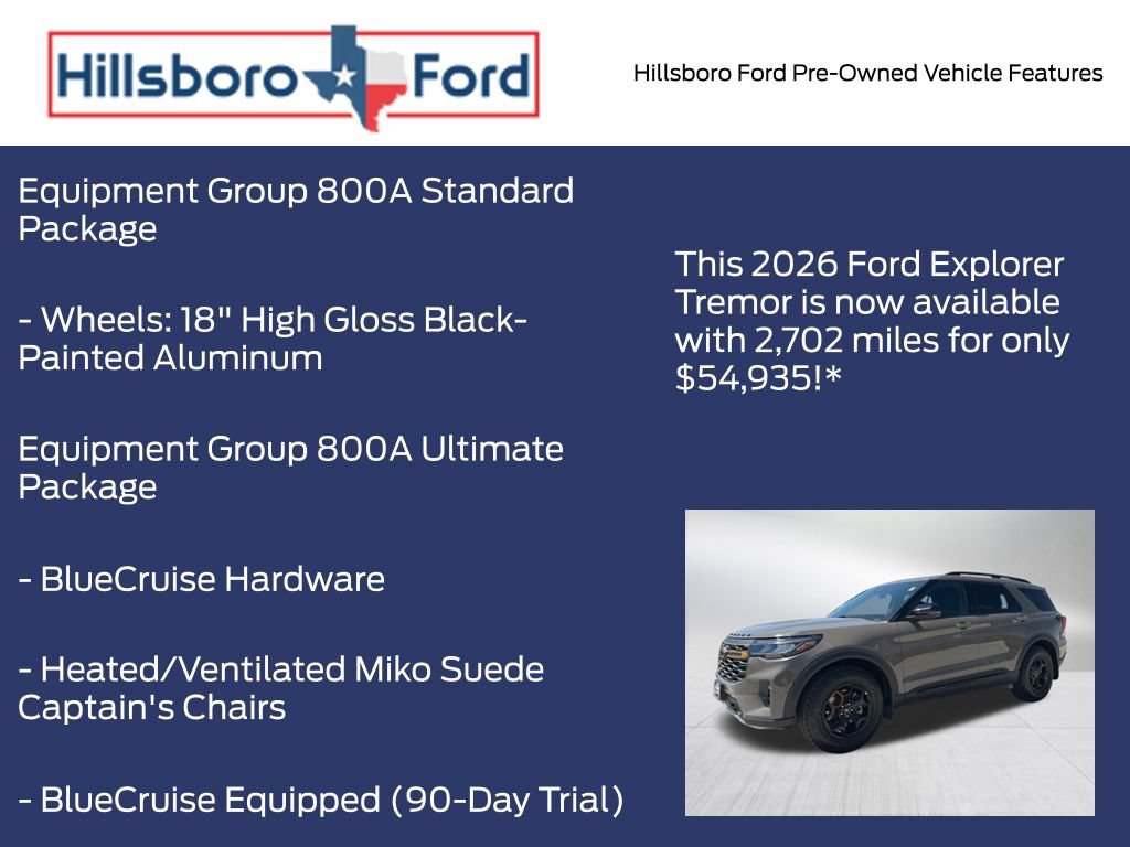 Used 2026 Ford Explorer Tremor w/ Tremor Ultimate Package AWD/4WD image 9