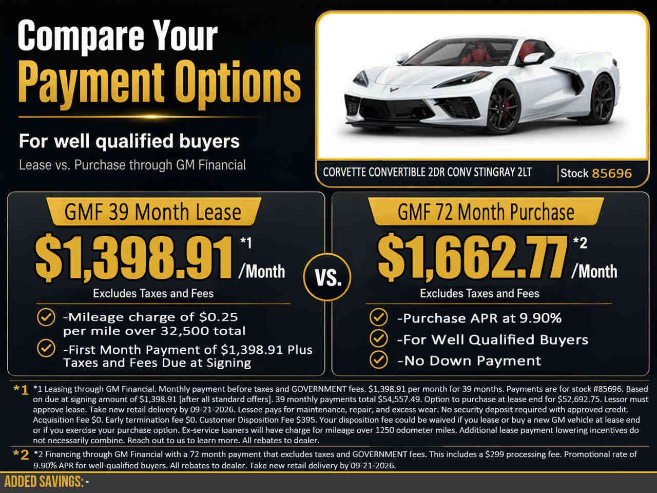 New 2027 Chevrolet Corvette Stingray Convertible w/ 2LT RWD image 2