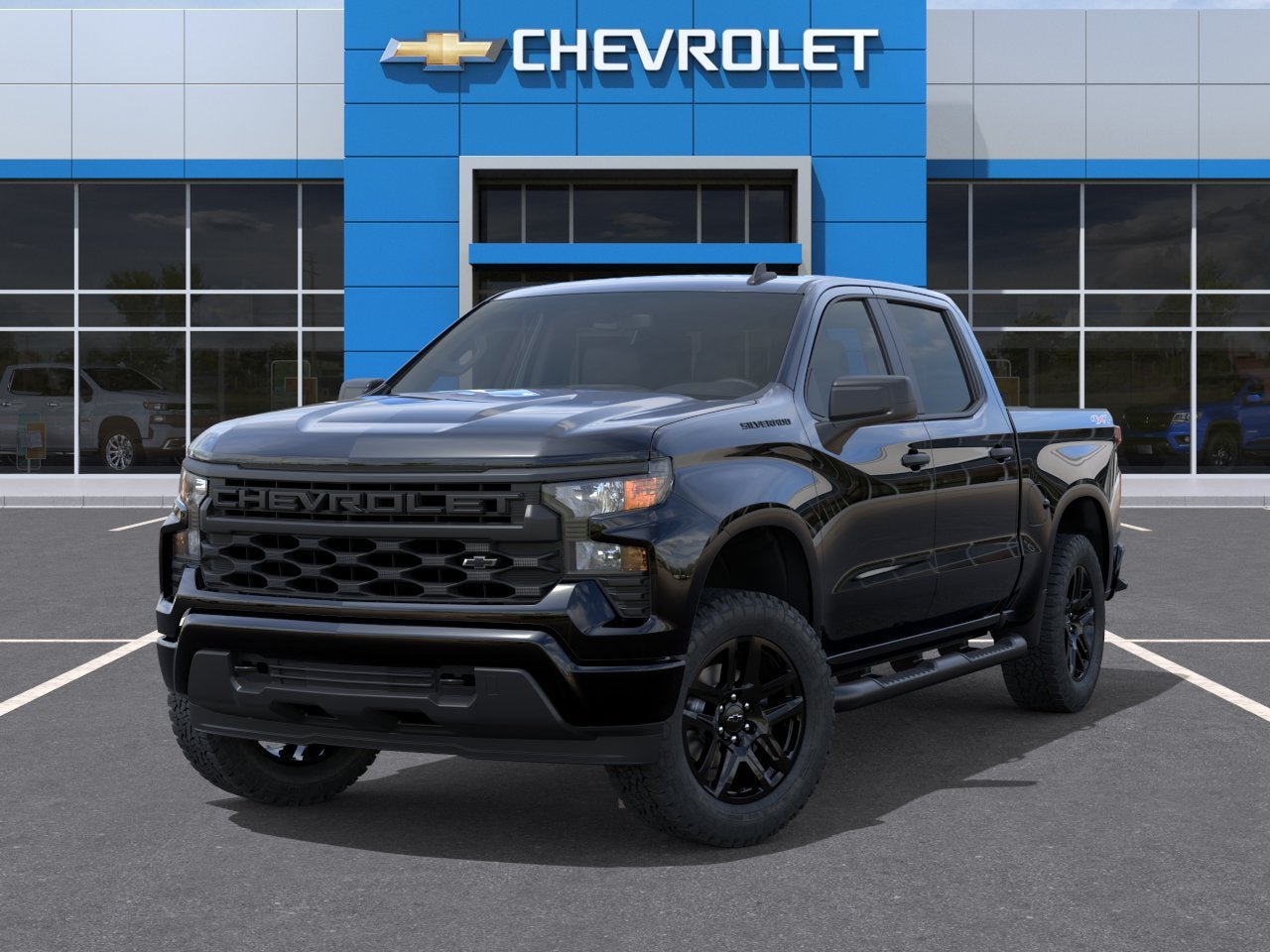 New 2026 Chevrolet Silverado 1500 Custom w/ Turbomax Blackout Package AWD/4WD image 6