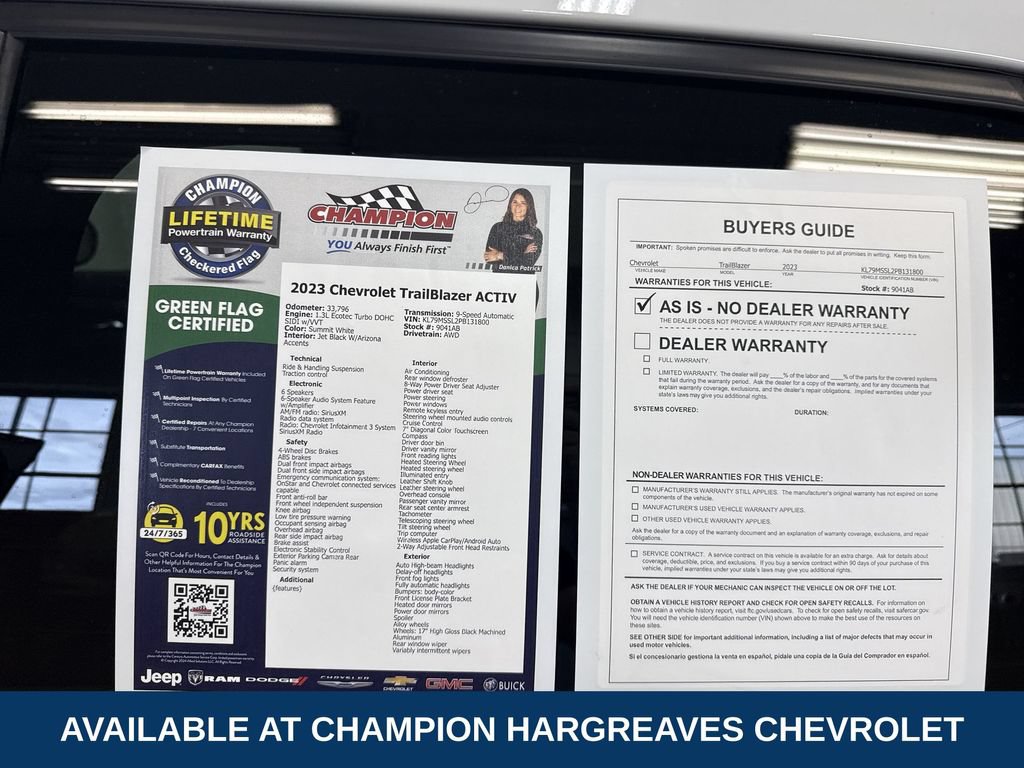 Certified 2023 Chevrolet TrailBlazer ACTIV AWD/4WD image 43