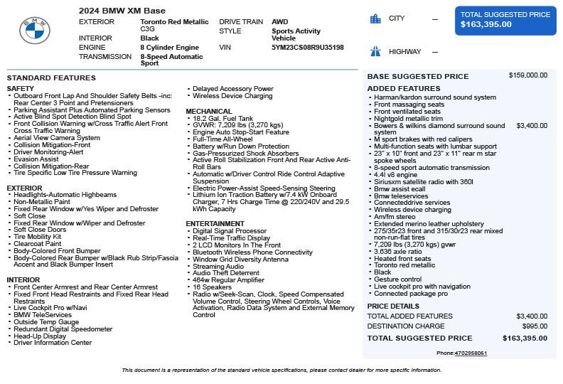 Used 2024 BMW XM AWD/4WD image 3