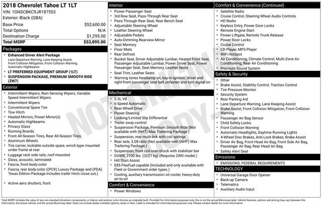 Used 2018 Chevrolet Tahoe LT image 26