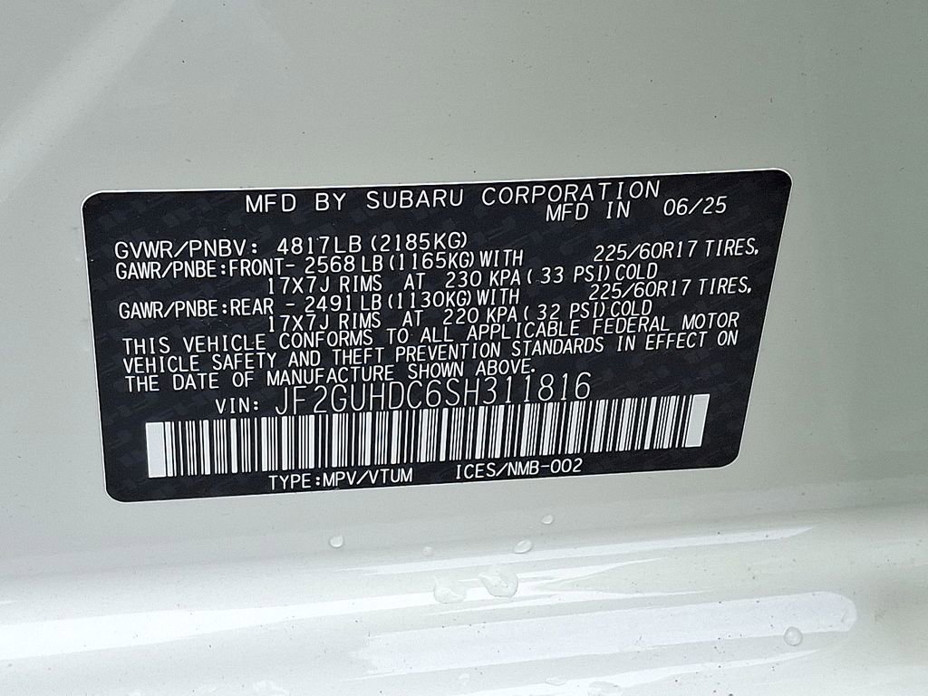 New 2025 Subaru Crosstrek 2.0i Premium image 18