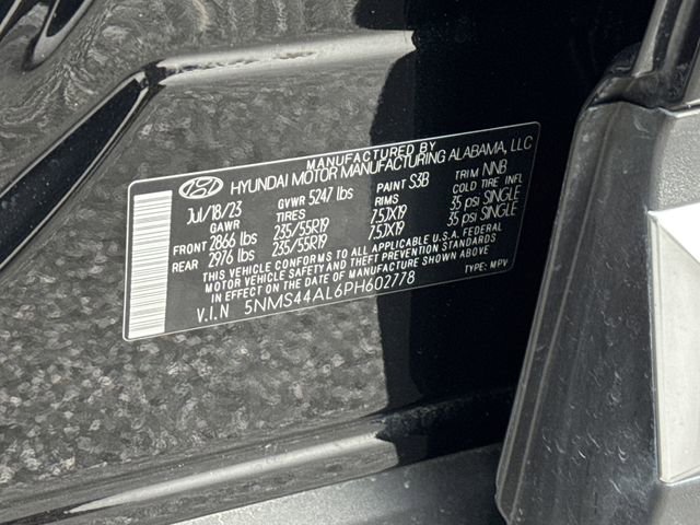 Certified 2023 Hyundai Santa Fe Limited FWD image 34
