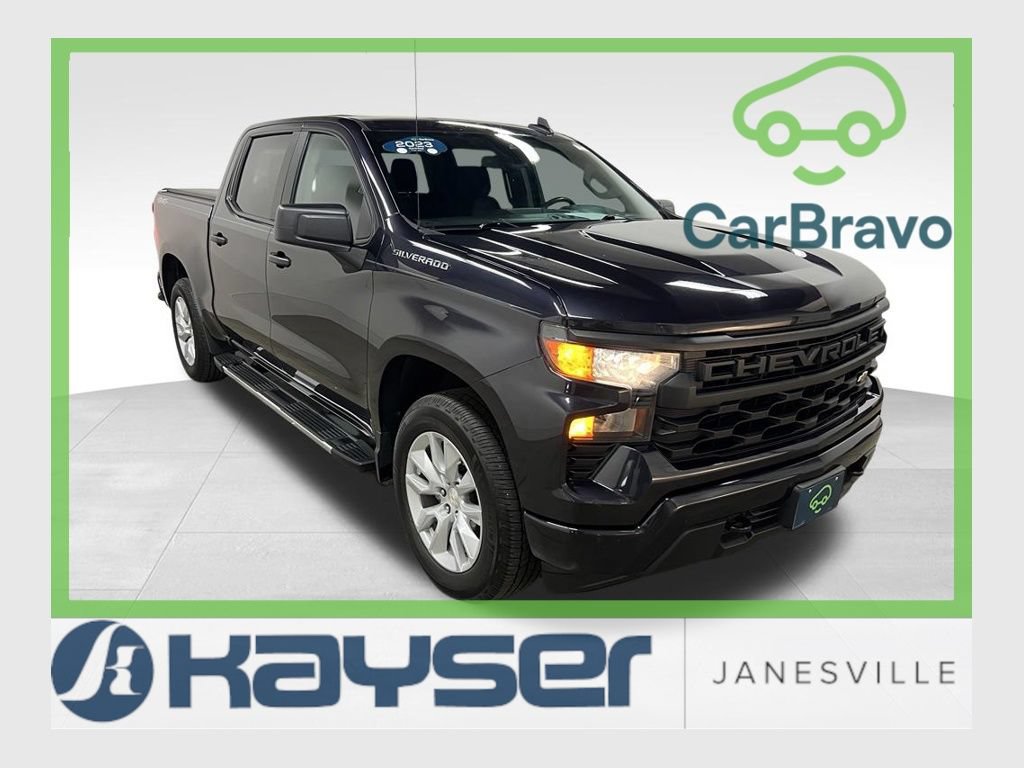 Certified 2023 Chevrolet Silverado 1500 Custom AWD/4WD image 1