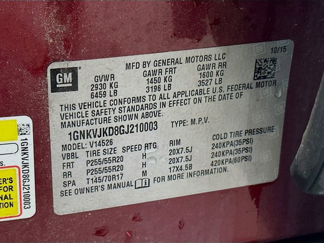 Used 2016 Chevrolet Traverse LTZ w/ LPO, 'HIT The Road' Package image 35