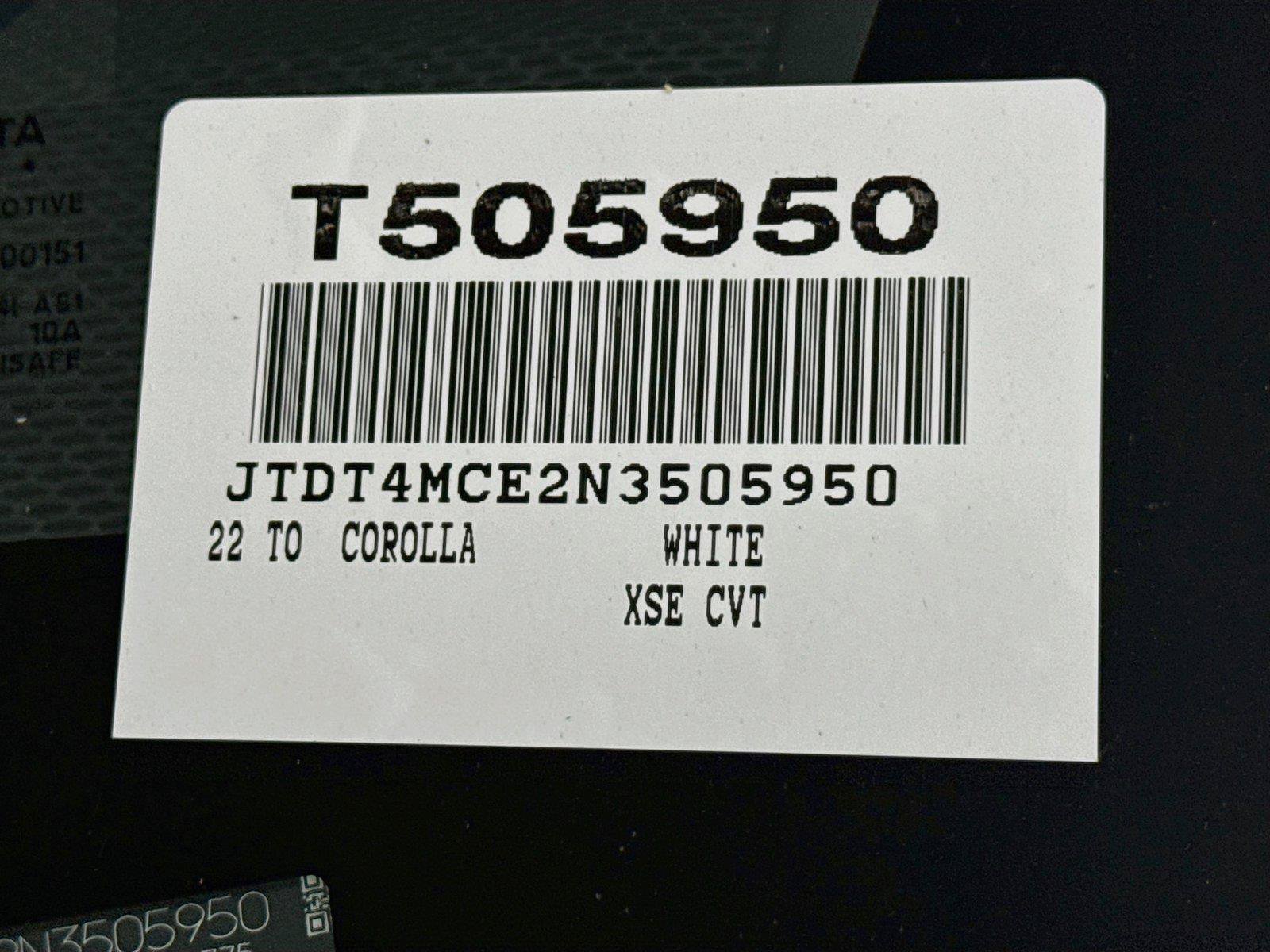 Certified 2022 Toyota Corolla XSE FWD image 43