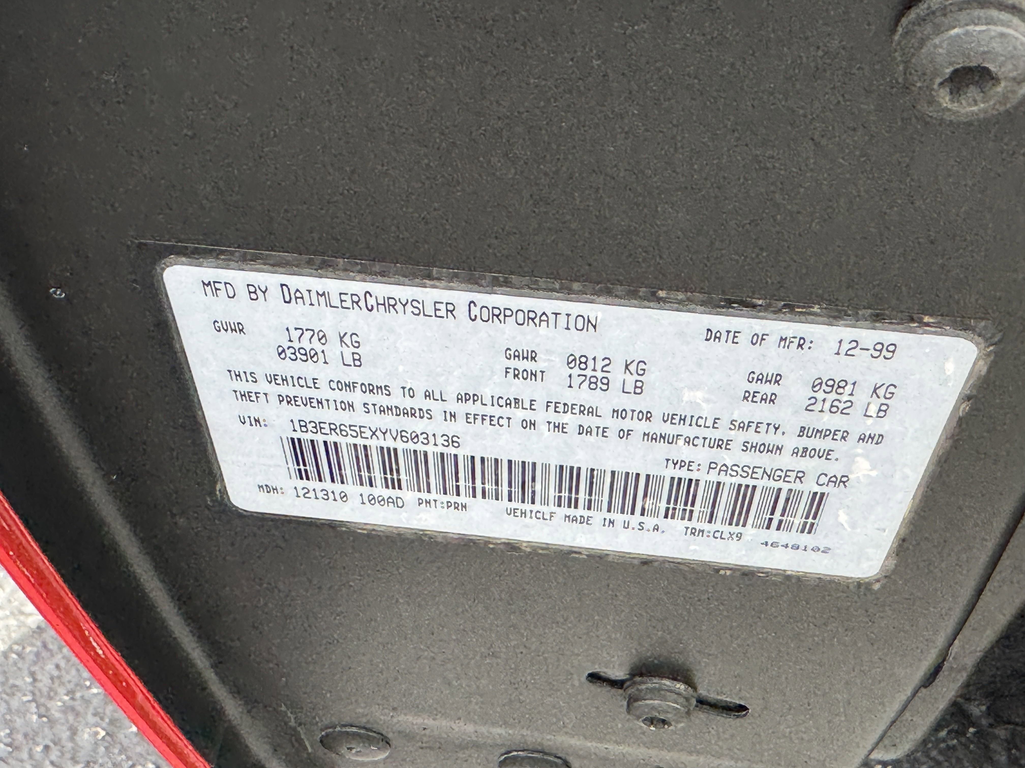 Used 2000 Dodge Viper RT/10 image 30