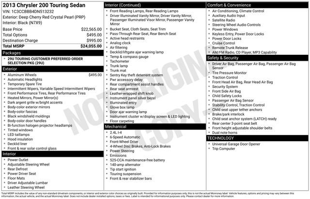 Used 2013 Chrysler 200 Touring image 10