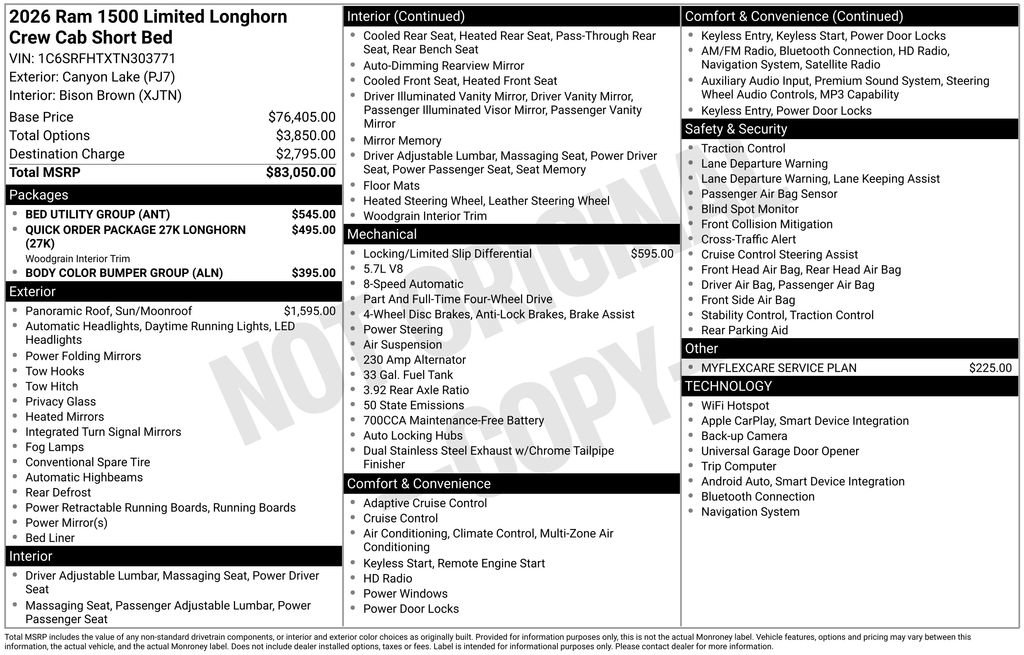 Used 2026 RAM 1500 Limited w/ Bed Utility Group AWD/4WD image 54