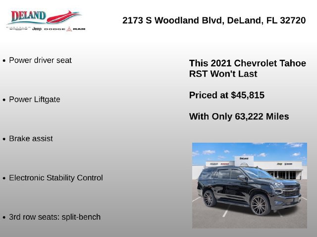 Used 2021 Chevrolet Tahoe RST AWD/4WD image 7