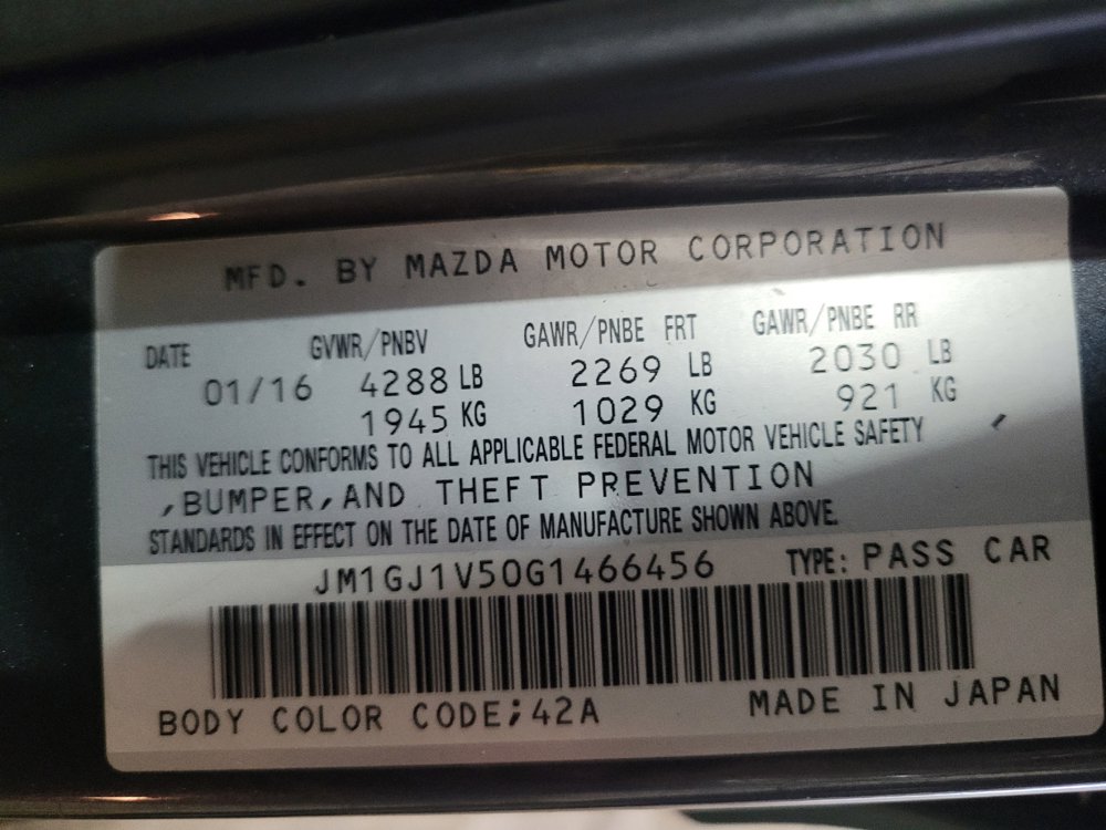 Used 2016 MAZDA MAZDA6 Touring FWD image 33
