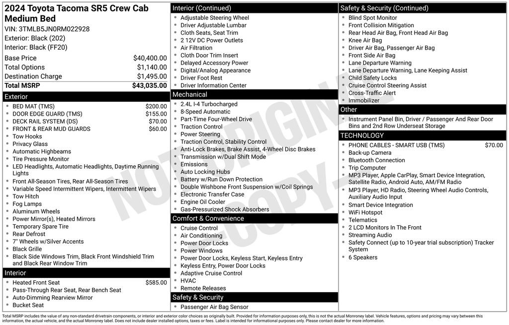 Certified 2024 Toyota Tacoma SR5 AWD/4WD image 27