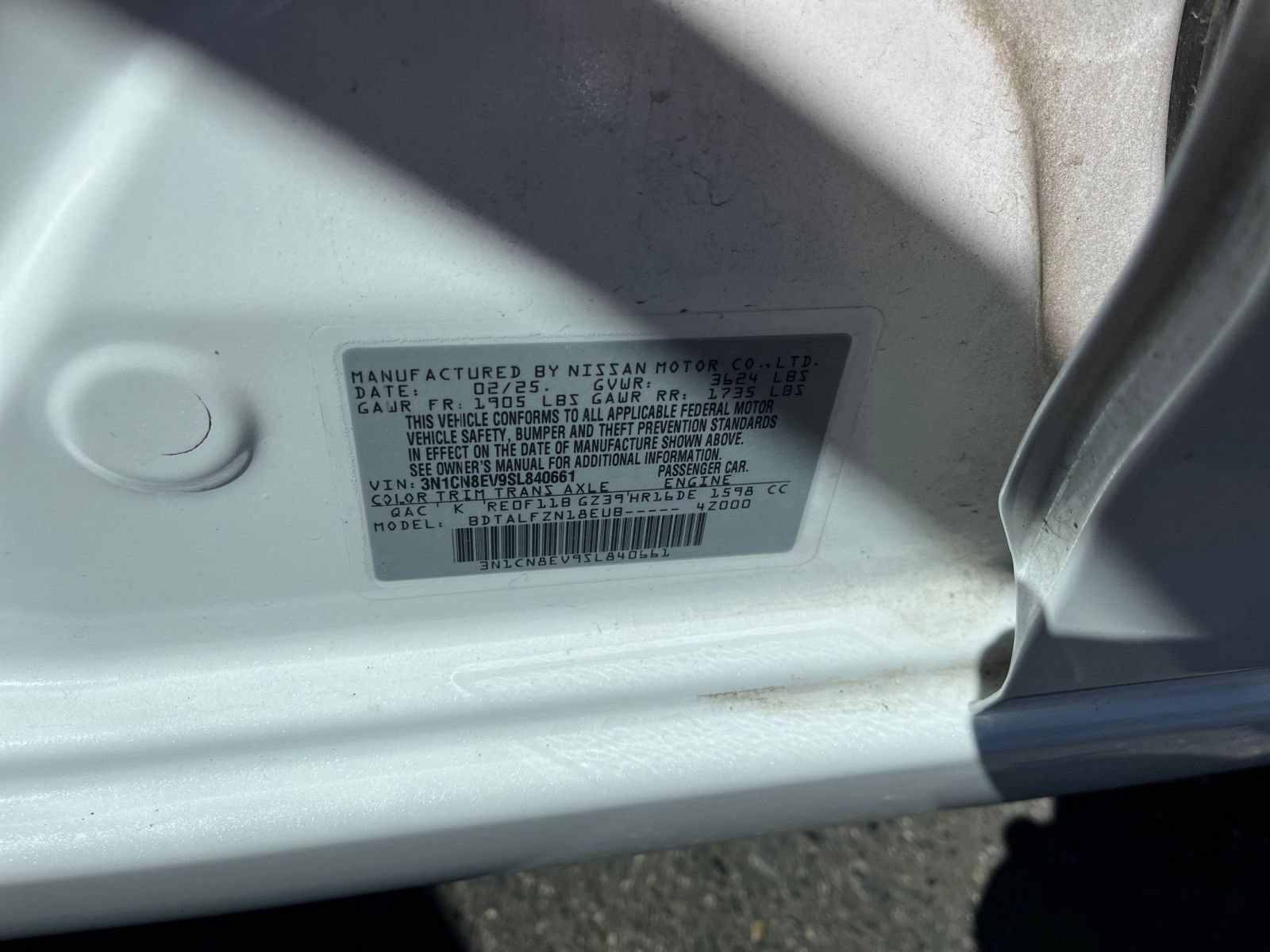 Used 2025 Nissan Versa SV FWD image 24