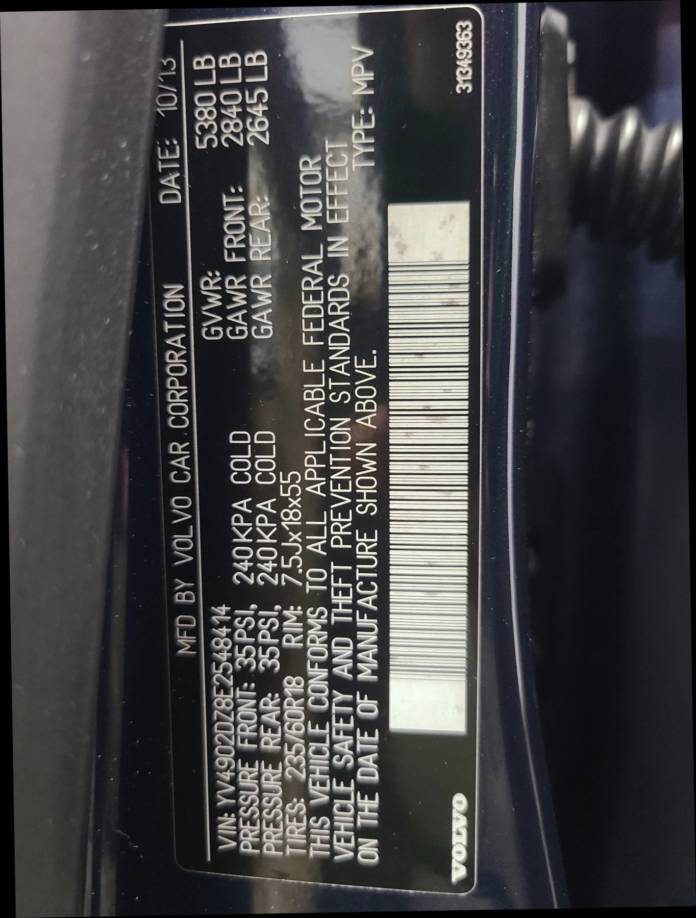 Used 2014 Volvo XC60 T6 AWD/4WD image 3