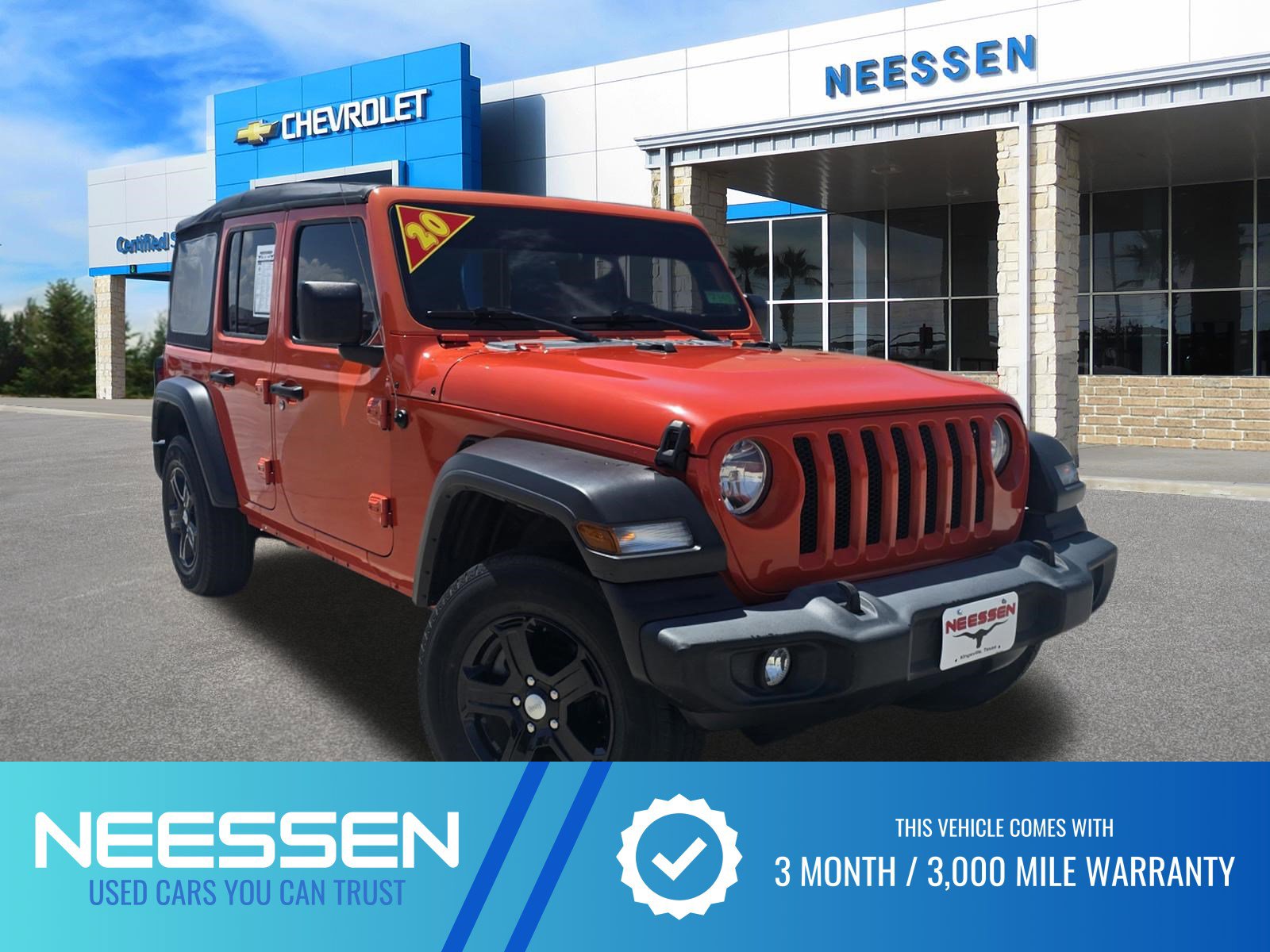 Used 2020 Jeep Wrangler Unlimited Sport S image 1
