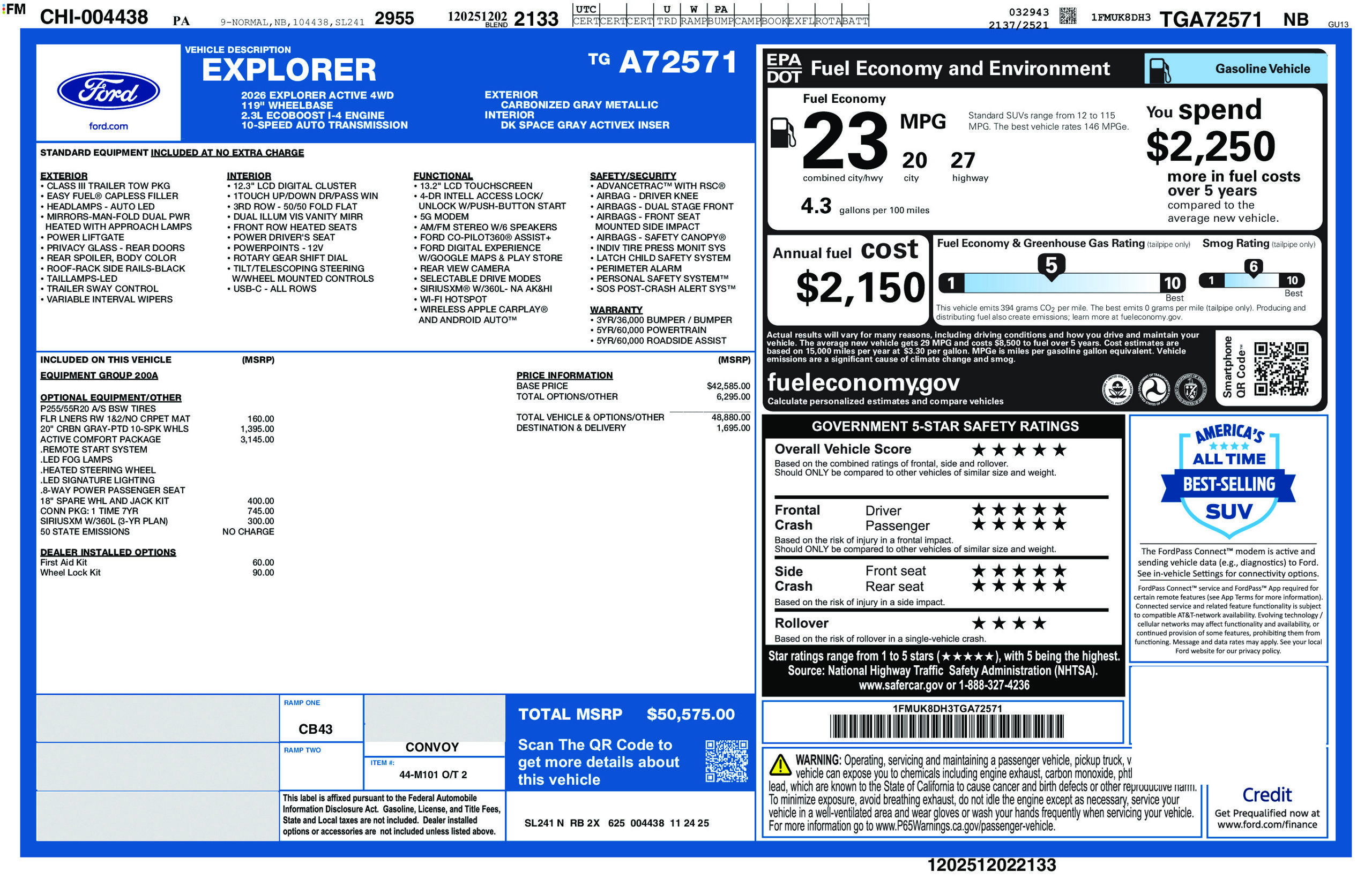 New 2026 Ford Explorer Active w/ Active Comfort Package AWD/4WD image 6
